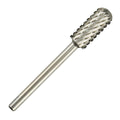 C & I Small Barrel Rounded Top Nail Drill Bit with Teeth on the Top, Professional Electric File for Manicure Drill Machine, Remove Nail Gels 3/32” (Double Coarse -2XC)