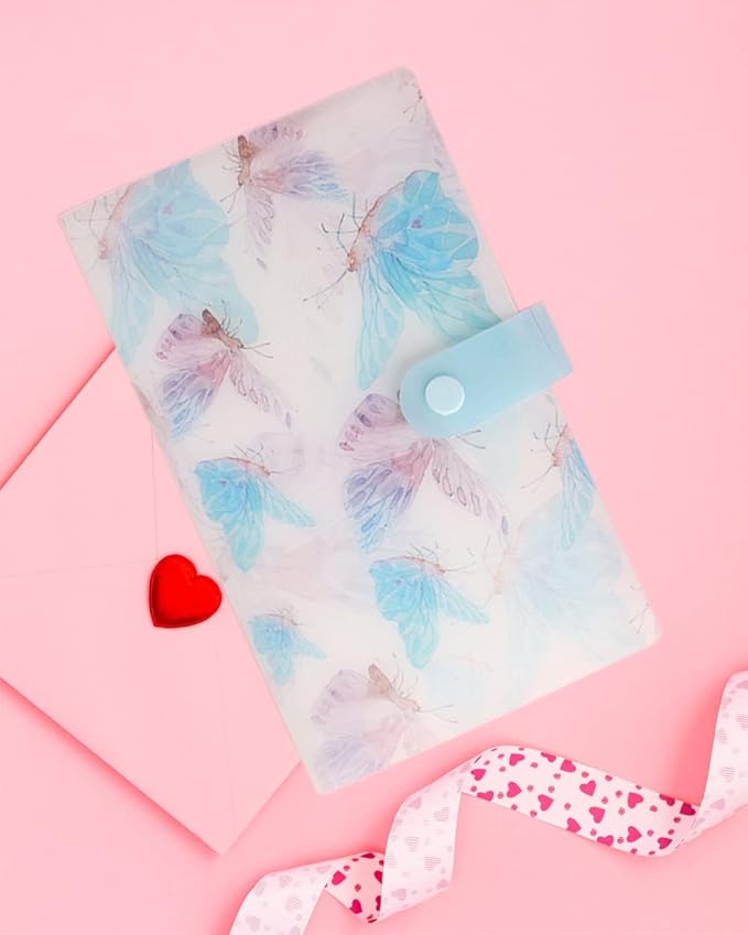 120 Shots Nail Art Stickers Storage Book Butterfly Nail Decals Collecting Album Sticker Nail Tech Organizers and Storage Holder Binder Book for Nail Sticker Display