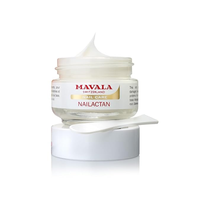 Mavala Nail Care Nailactan Nutritive, Nail Cream In Jar, Supports Damaged Nails, Nourishing, Moisturizing Nail Care Cuticle Cream, Promotes Nail Growth, 0.5 Ounce Jar