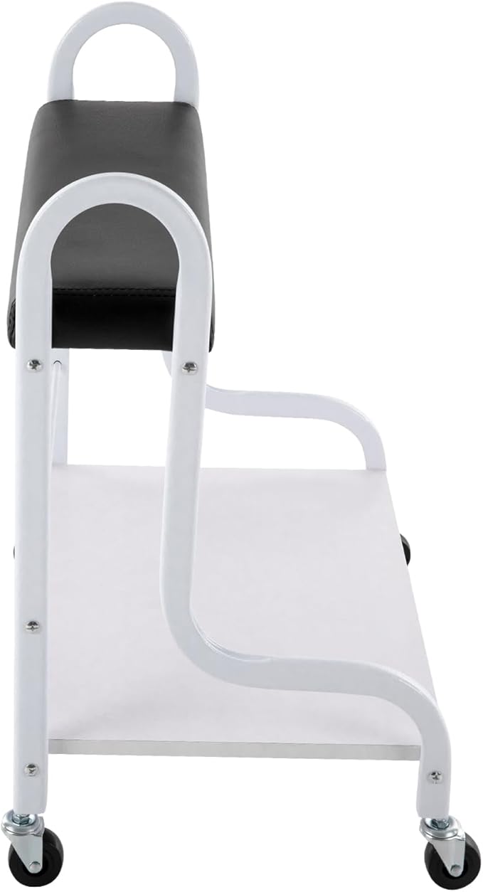 Rolling Trolley, Beauty Salon Nail or Foot Bath Spa Portable Trolley Cart with Wheels & Foot Pad, Foot Rest Pedicure Manicure Funiture Massage Table Salon for Hair Salons, Family Bathrooms
