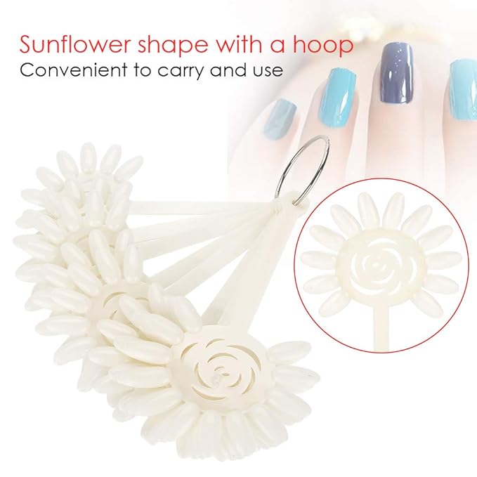 Nail Tip Stick Nail Display Stick Nail Color Card Nail Practice Tool Tips Sticks Transparent Practice Tool for Nails Polish Display Stick