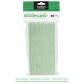 ForPro Professional Collection ECOFILES Eco-Friendly Foam Boards, Green, 100/180 Grit, Double-Sided Manicure and Pedicure Nail Files, 7” L x .75” W, 20-Count
