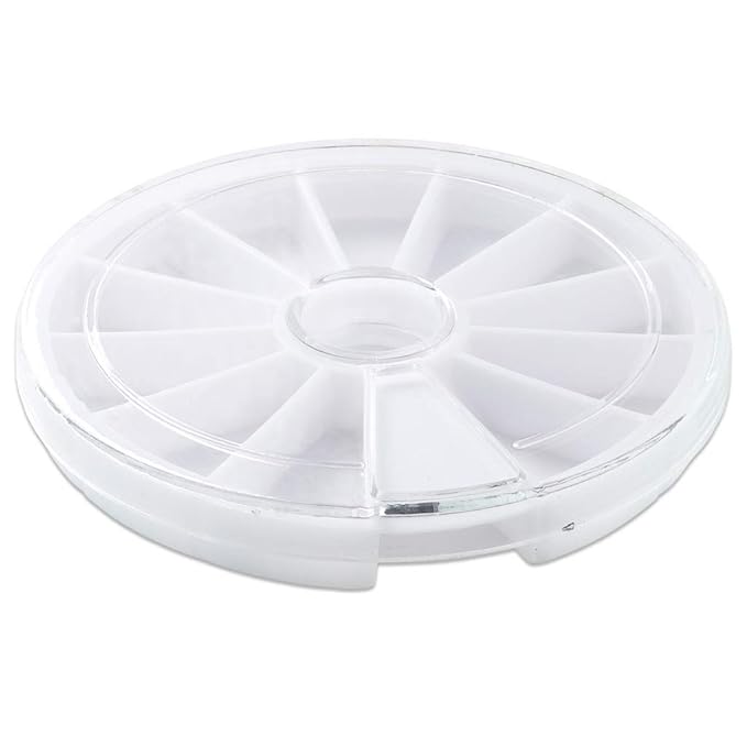 Nail Art Rhinestones Fake Pearl Gems Jewelry Decorations Manicure Wheel (1 Wheel, Empty Wheel)