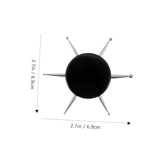 Beaupretty Nail Rhinestone Pen Nail Art Tools Nail Art Drill Pen Ooze Stainless Steel Black Manicure Nail Tools Nail Dotting Tool
