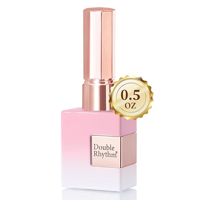 Double Rhythm 0.5 Oz Gel Nail Polish Neutral Natural Same Color Same Bottle Translucent Light Milky Pastel 15ML Manicure French Design Art DIY at Home (Pearl Nude-B1145)