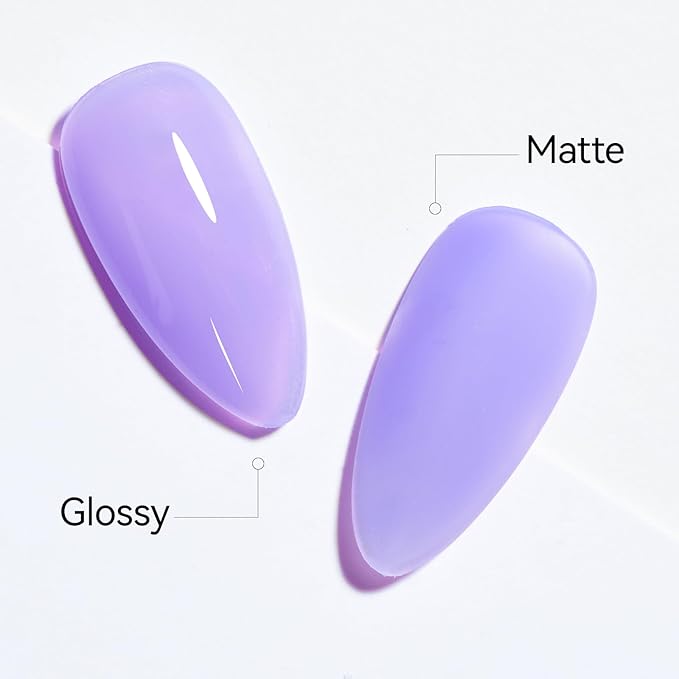 gelike ec Gel Nail Polish Lavender Color Long Lasting for Creative Manicure Artists 16ml Natural Purple - Soft Romantic Shade for Spring Collections with Smooth Brush