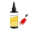 120ml/4floz No Wipe Gel Top Coat for Gel Nail Polish, Quick Dry Clear Nail Polish, Nail Supplies for DIY in Salon or Home Use.
