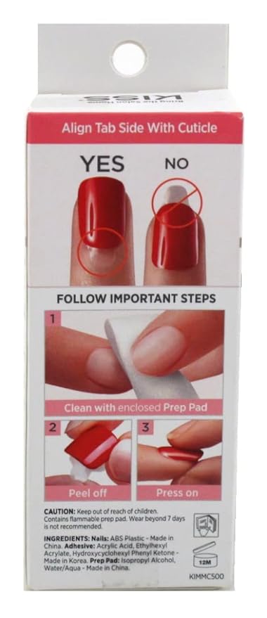 Kiss Impress Press-On-Manicure Kit 30 Count So French (Pack of 3)