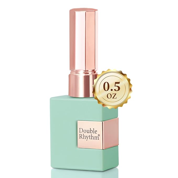 Double Rhythm 0.5 Oz Gel Nail Polish Neutral Natural Same Color Same Bottle Translucent Light Milky Pastel 15ML Manicure French Design Art DIY at Home (Pale Green-A1315)