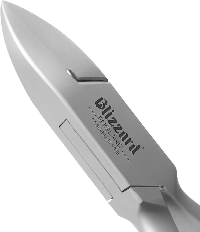 Nail Clippers for Men with Thick or Ingrown Toenails – Blizzard Podiatrist Toenail Clipper Set German Forged – 5.5 inch Heavy Duty Nail Cutter – Straight Head Smooth Handles - Hospital Grade