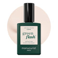 Manucurist Green Flash Gel Polish - Crème (Off-White) - UV & LED Gel Nail Polish - 12-Free, Bio-Sourced (84%) - Professional Manicure - 15 ml