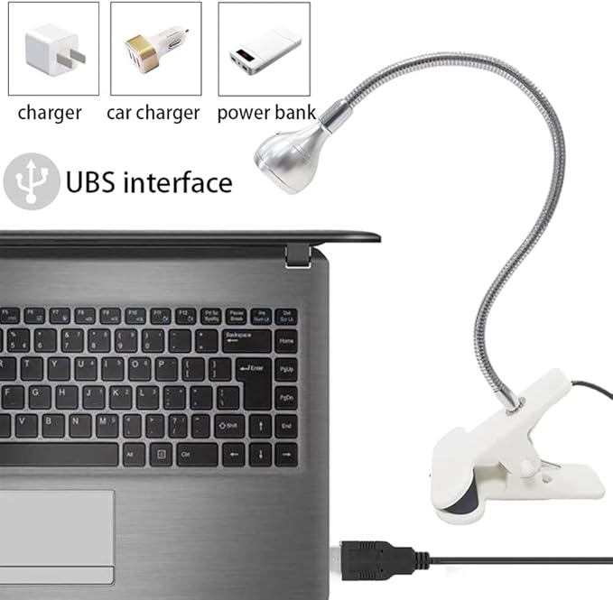 UV Light for Nails, Mini UV Lamp for Gel Nails LED Curing Lamp with Flexible Gooseneck & Clamp 3W Portable Small Manicure Nail Dryer for Resin Curing Nail Art