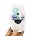 Olive & June Maximalist Instant Mani Press-On Nails (Glue) | 42 Fake Nails, 21 Sizes | Non-Toxic, Long-Lasting Big, Bold Gorgeous Realistic Look | Salon-Quality at Home | Short, Round | Puffy Swirls