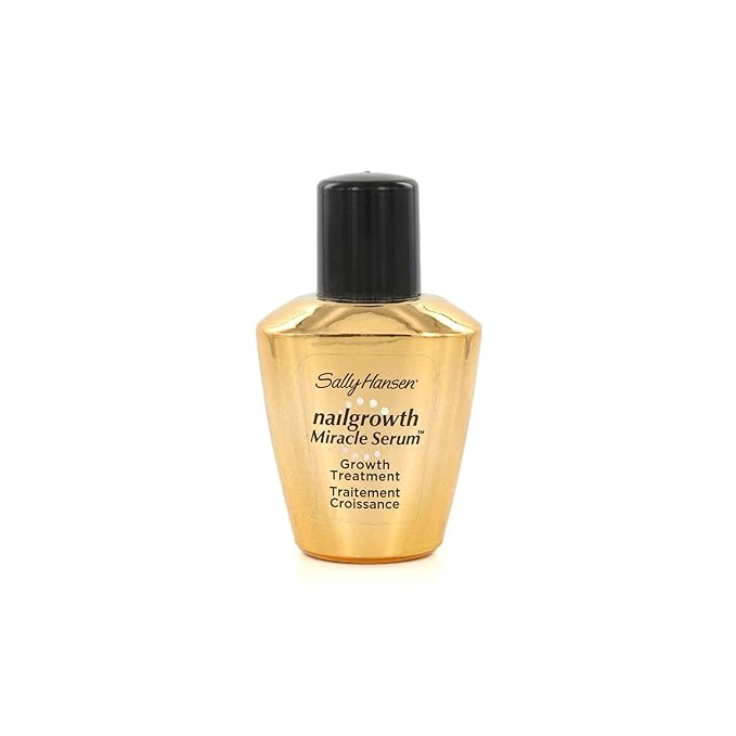 Sally Hansen Nail Treatment Nailgrowth Miracle® Nail Strengthener | Nail Serum with Biotin & Peptides | Strengthens, Protects & Promotes Growth | Clear Nail Polish