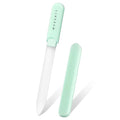 Makartt Glass Nail File: Nail Files for Natural Nails, Double-Sided Sandblasted Crystal Nail Filer, Gentle Nail Care for Shape & Smooth Finish, Portable Manicure Gift, 1pc Green