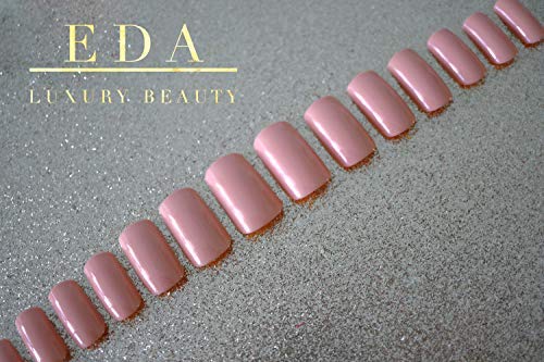 NATURAL NUDE PINK LUXE DESIGN Press On Nails Full Cover Acrylic Nail Kit Artificial Nail Tips False Nail...