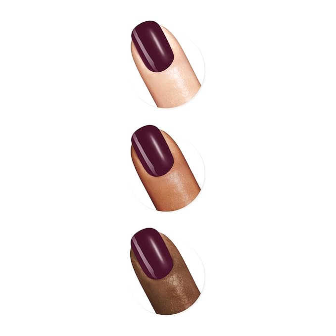 Sally Hansen Good. Kind. Pure. Nail Polish | Plant-Based, Vegan, 16-Free Formula | Opaque, Shiny | 330 Beet It | Deep Plum Nail Color