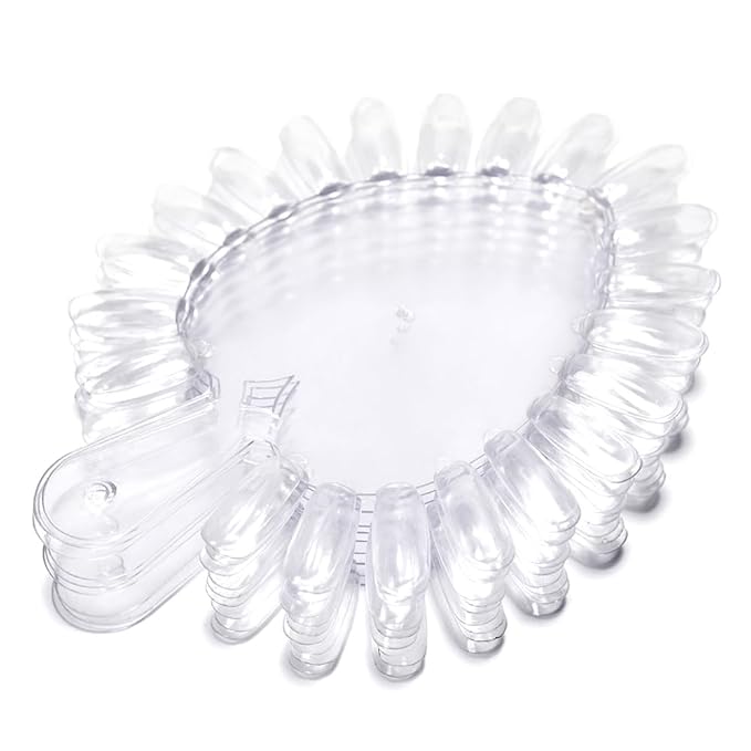 KADS Clear alse Nail Practice Tips Display 10Pcs/LOT 21 Color False Wheel Acrylic Gel Tips DIY Tool