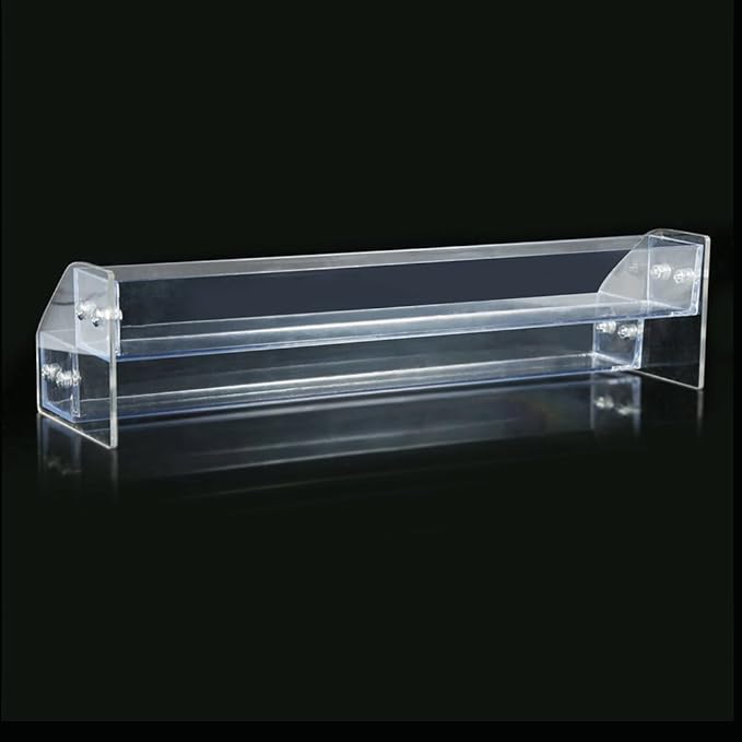 ZJchao 2 Layers Nail Polish Organizer, Clear Acrylic Nail Varnish Holder Display Stand Rack (Transparent, High-grade Quality, Tabletop Mount, Ideal for Cosmetics, 1.0