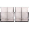 Beaupretty Clear Makeup Brush Holder 2pcs Nail Drill Bit Holder Box Professional Nail Art Polishing Grinding Drill Bit Holder Display Storage Box Bit Case Organizer for Nails Black Portable Nail Drill