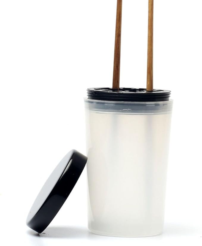 yueton Nail Art Brushes Holder Remover Cup Immersion Brush Cleaner Bottle Container