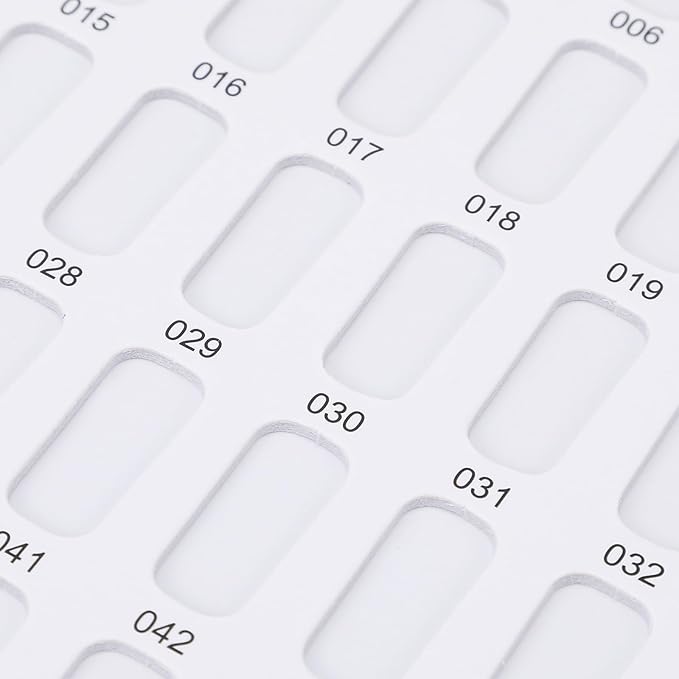 2 Pack 216 Colors Nail Display Book, Nail Gel Polish Display Chart with 480 Nail Tips, Nail Polish Sample Display Book for Nail Salon and Nail Painting Practice, No Need Glue
