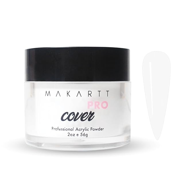 MakarttPro Acrylic Powder – Durable, Long-Lasting, Easy-Apply Formula for Nail Extensions, Overlays, Sculpting & Nail Art – 56g/2oz – Speed Clear, Perfect for Pros and At-Home Use
