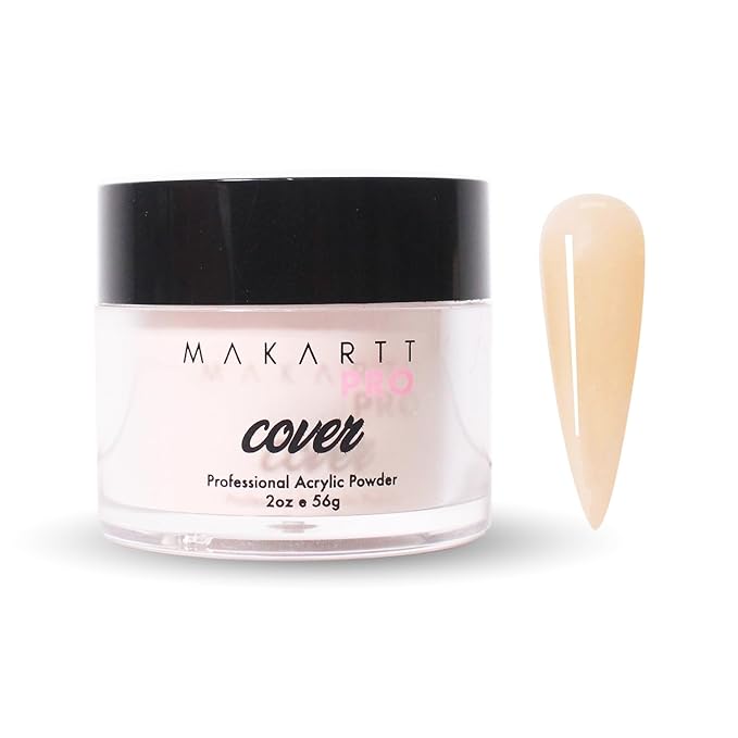 MakarttPro Acrylic Powder – Durable, Long-Lasting, Easy-Apply Formula for Nail Extensions, Overlays, Sculpting & Nail Art – 56g/2oz – Elegant Tan, Perfect for Pros and At-Home Use