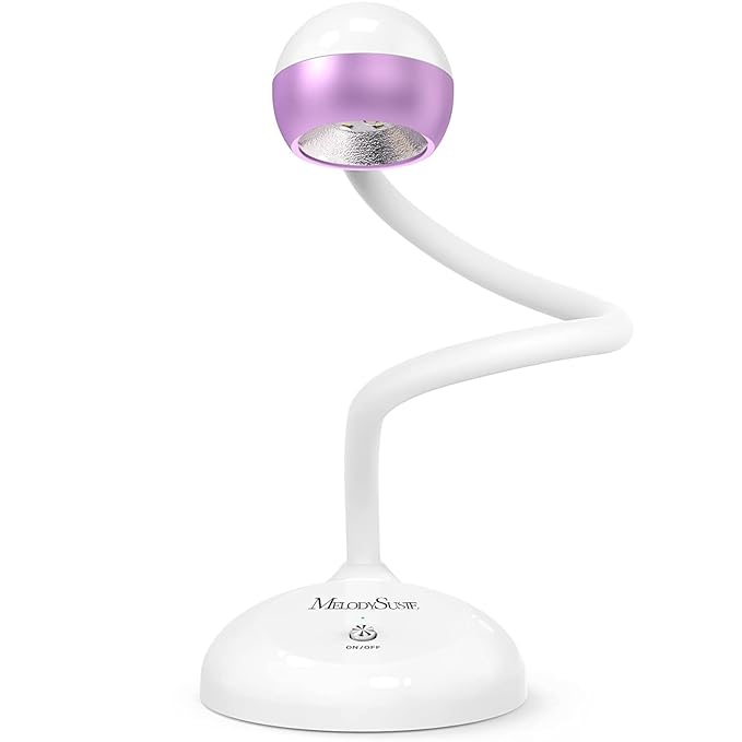 MelodySusie Gooseneck Cordless UV Nail Lamp with Adjustable Light Angle, S-Pro09M 2-in-1 Rechargeable Fast Curing Nail Dryer Cures All Gels, Especially Rhinestone Glue & Liner Gel Polish