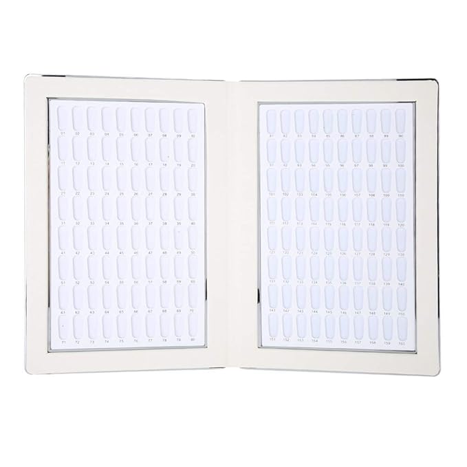 Nail Gel Color Card, High Capacity 160 Slots Nail Polish Display Chart Book, Reusable Nail Art Showing Shelf for Manicurists or DIY Enthusiasts