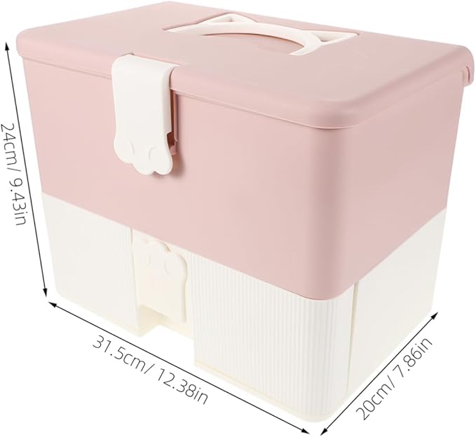 Nail Supply Organizer Case Makeup Box Nail Polish Holder for Travel Home