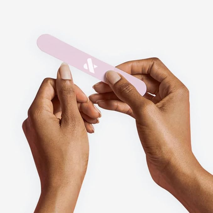 Olive & June Nail File Pack | 3 Dual-Sided Nail Files for Smoothing & Shaping | 2 Salon-Style for Manicures + Pedicures | Pro-Quality Nail Tools for At-Home Use | Gentle Dual-Grit Finish