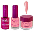 WAVEGEL Soak-Off Gel, Nail Lacquer & Acrylic/Dip Powder Matching Set - Princess Collection - #92 Naked Orange