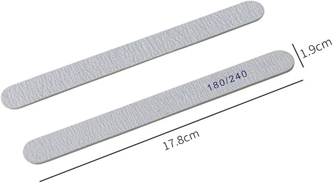 Nail File 20 PCS Professional Double Sided 180/240 Grit Durable Nail Files Manicure Tool and Nail Buffering Files