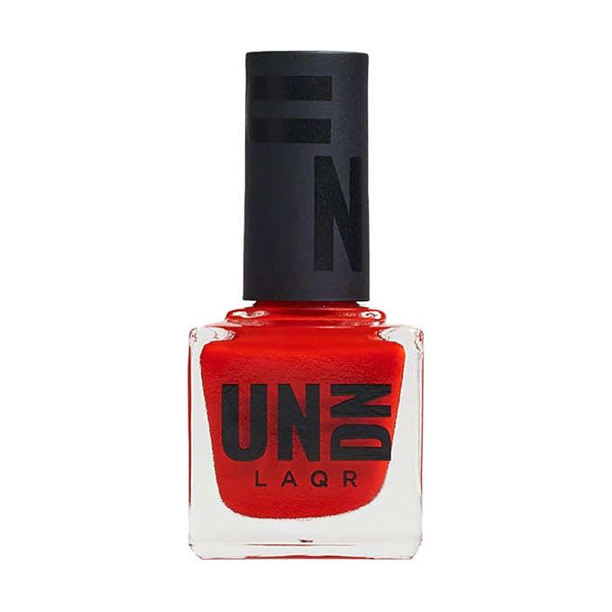 UNDN Vegan Nail Polish - Roulette - Jelly Bright Red Nail Polish for Women and Men - Long Lasting, Durable Finish - Cruelty Free - 0.5 oz