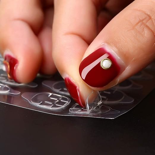 Mwellewm 240 Pcs 10 Sheets Nail Glue Stickers Double Side for Press on Nails Stickers,Waterproof Breathable False Nail Tips Jelly Adhesive Nail Tabs Glue