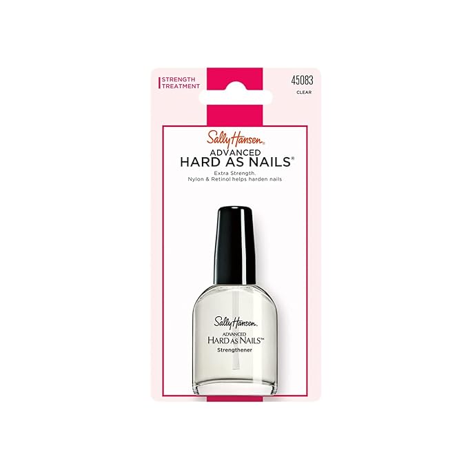 Sally Hansen Advanced Hard as Nails Nail Polish, Clear, 0.45 Fluid Ounce | Pack of 2