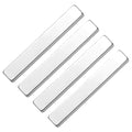 lasenersm 4 Pieces Nail Magnet Stick Double-head Nail Magnetic Sticks Nail Art Magnet Sticks Rectangle Cat Eye Nail Magnet Cat Eye Magnet Stick 3D Magnetic Cat Eye Gel Nail Polish(Silver, L)