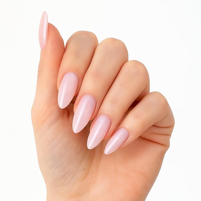PINK MASK Easy Gel 2oz 60g- Almond Petal, Professional Builder Enhancement Gel-Quick Nail Extension for Beginner DIY, Nail Strengthener-Long Lasting-Salon Quality-Thickening Solution