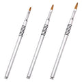 3 Pack 3D Nail Art Brush for Acrylic,Non-slip Handle,Flower Nails Design Brushes,For Polish Clean up Manicure Scul Pture Tools Women Application,Size 2/4/6#