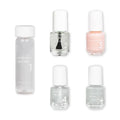 Dazzle Dry Mini Kit 4 Step System - Livin' La Vida Yoga, a soft and pale creamy pink with a hint of diamond dusted shimmer. Semi-sheer cream. (5 Piece Kit / 5 Manicures)