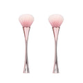 2Pcs Rose Gold Nail Art Dust Powder Remover Brush, Nail Art Dust Cleaner Brush, Soft Cleaner Brush for Makeup,Nail Dust Brush for Acrylic Nails Manicure Brush for Women Birthday Gifts, Nail Dust Brush