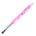 French Manicure 2-Way Nail Art Brush with Dotting Tool - Peach, 10#