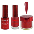 WAVEGEL Soak-Off Gel, Nail Lacquer & Acrylic/Dip Powder Matching Set - Queen Collection - #061 Courtesy