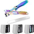 MightyClip Nail Clippers - German Stainless Steel for Men, Includes Nail File and Storage Box (Color)