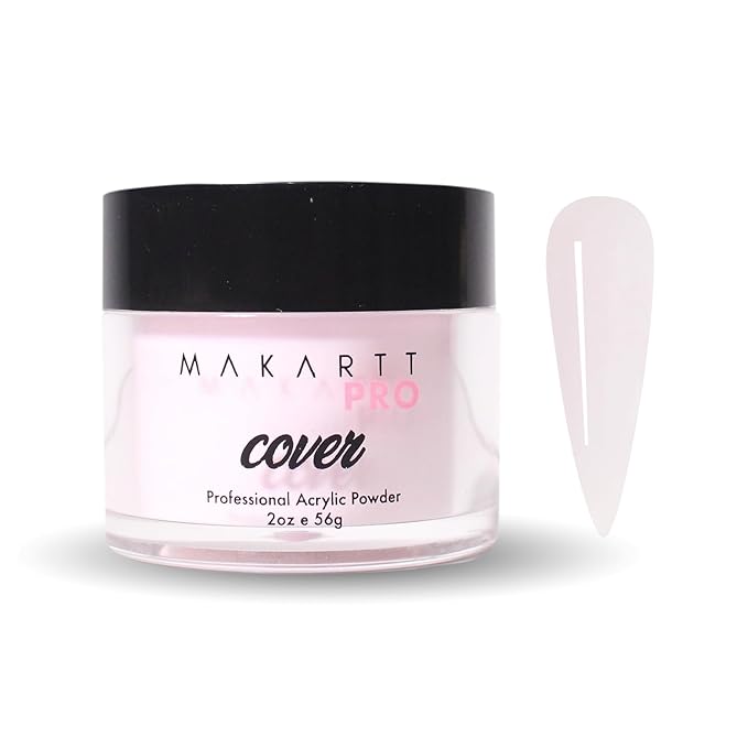 MakarttPro Acrylic Powder – Durable, Long-Lasting, Easy-Apply Formula for Nail Extensions, Overlays, Sculpting & Nail Art – 56g/2oz – Pink Champagne, Perfect for Pros and At-Home Use