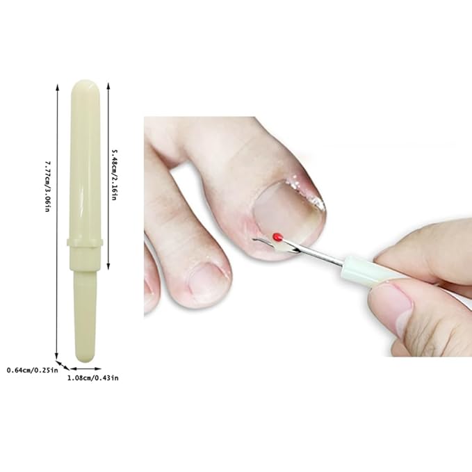 10 Pack Ingrown Toenail Lifter Precision Ingrown Toenail Removal Kit Nail Cleaner Pedicure Tools for Ingrown Toenail Corrector Set Ingrown Toenail Treatment Toenails Straightener Strips