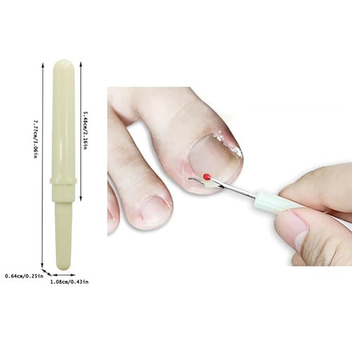 10 Pack Ingrown Toenail Lifter Precision Ingrown Toenail Removal Kit Nail Cleaner Pedicure Tools for Ingrown Toenail Corrector Set Ingrown Toenail Treatment Toenails Straightener Strips