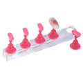 Nail Stand,Magnetic Nail Tip Holder,Fingernail Display Board Practice Board Long Strip Nail Piece Holder Nail Manicure Tool Home Salon Use False Nail Stand
