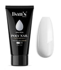 Dan's Nails Poly Gel, 60ML Milky White Builder Nail Extension Strengthener for All Season Gel Color Long-Lasting 3 Molding Nail Supplies for DIY Salon